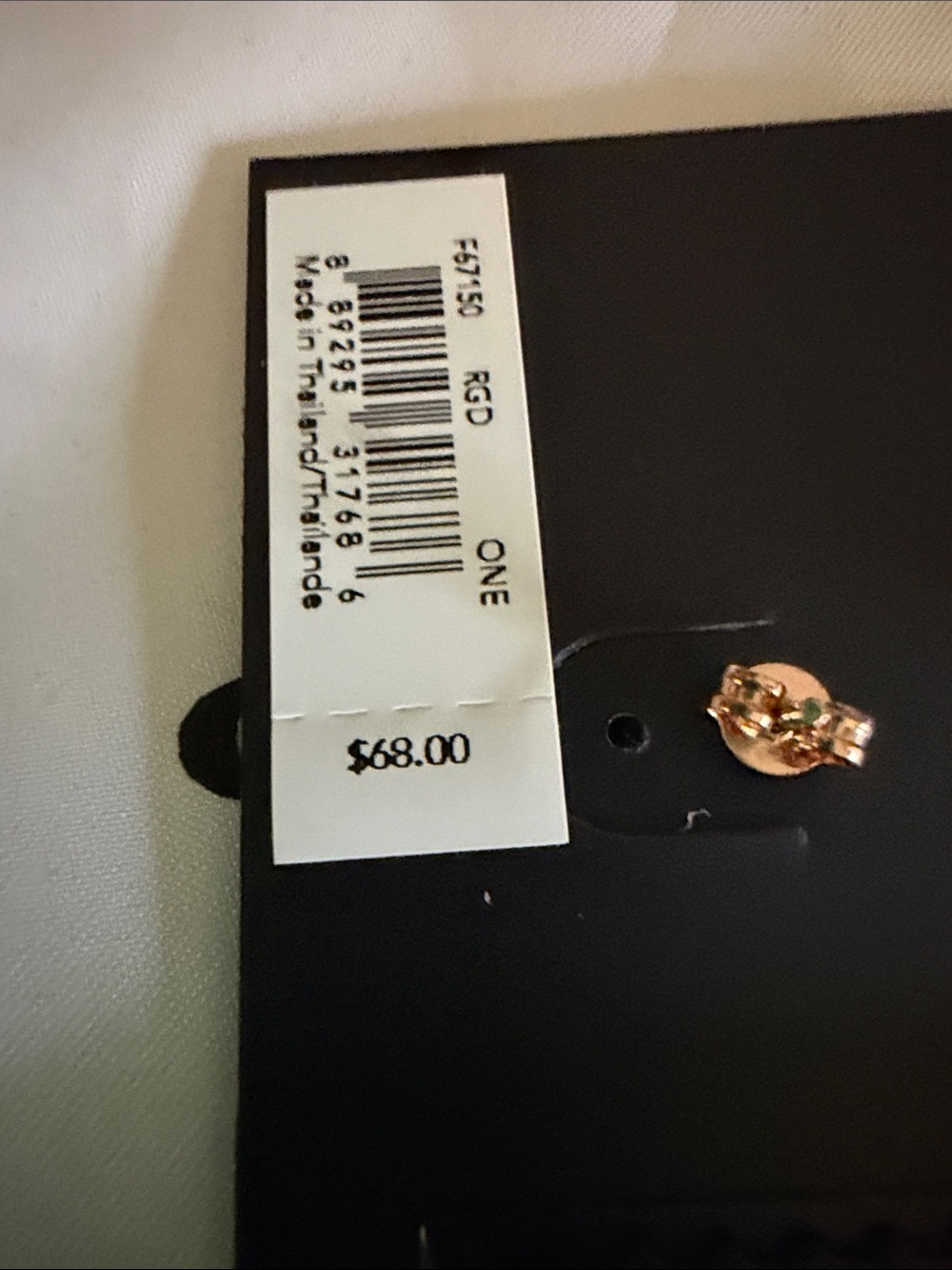 Coach Gold Heart Charm Stud Earrings - Picture 3 of 4